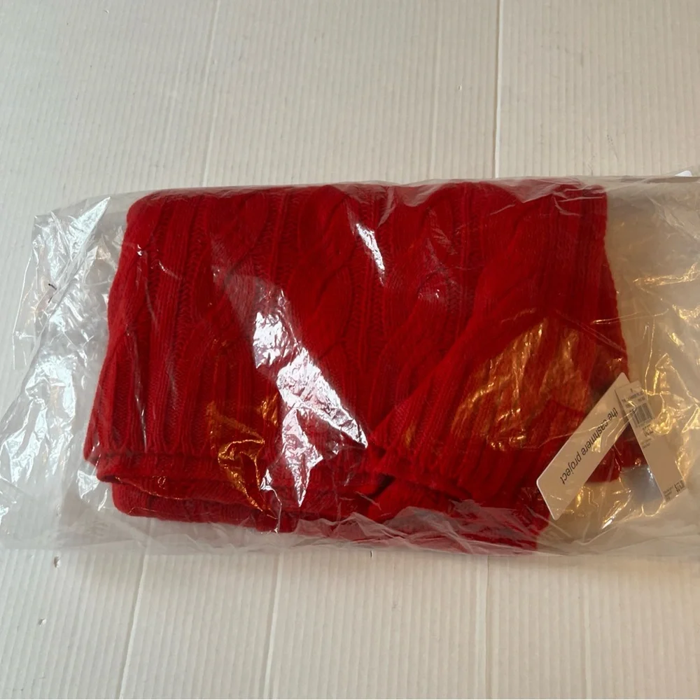 The Cashmere Project Scarf Red 100%Cashmere Valentines Gift - Picture 6 of 7